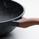 Sola wok pann Basic Lunasol 32 cm, non- stick, must marmor