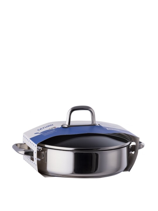 Sola katls Saturn Lunasol ar stikla vāku, nerūsējošs tērauds/non- stick