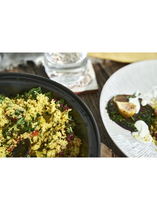 Staub Tajine malm 28 cm/ 2 l, must/ kreem