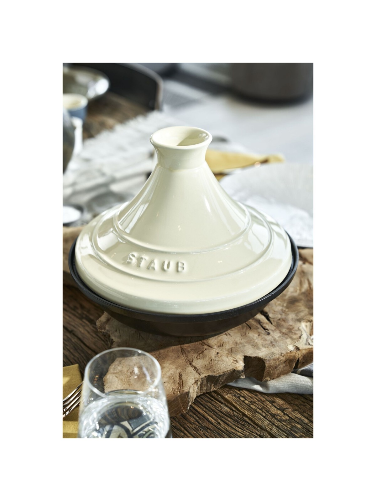 Staub Cast Iron, Tajine 2 l, cream