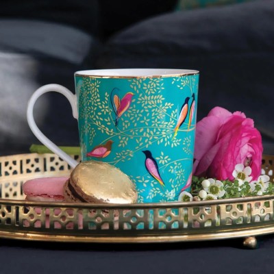 Portmeirion Sara Miller London Chelsea Mug, Pink