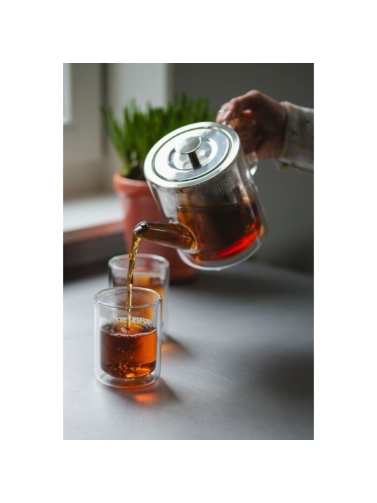 Bredemeijer Glass Teapot San Remo 1 l – Double-Walled
