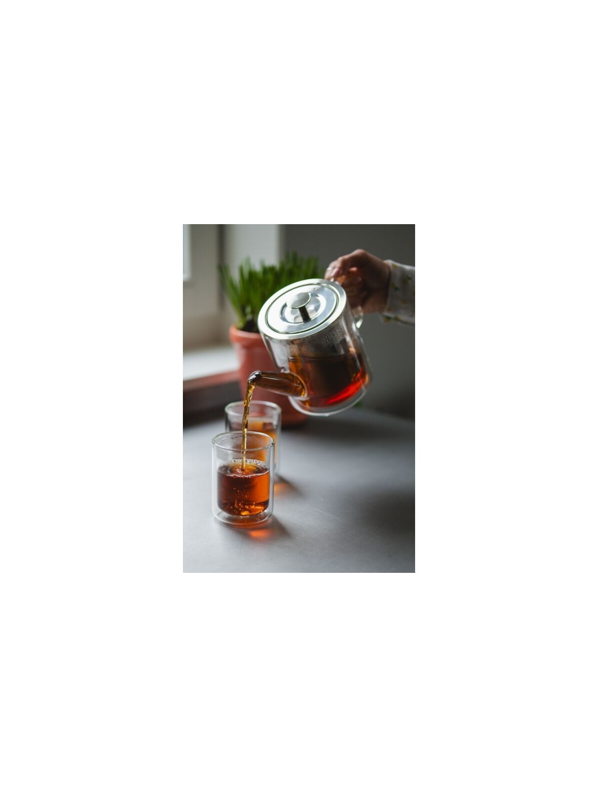 Bredemeijer Glass Teapot San Remo 1 l – Double-Walled