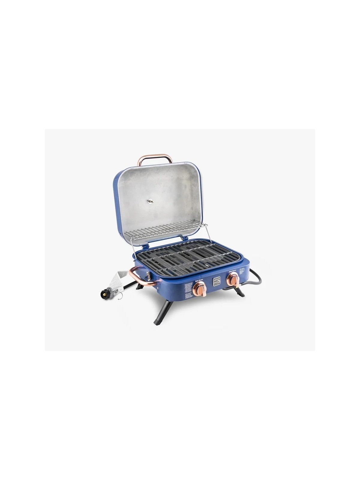 Kenmore 2-Burner – Blue Portable Tabletop Retro Gas Grill