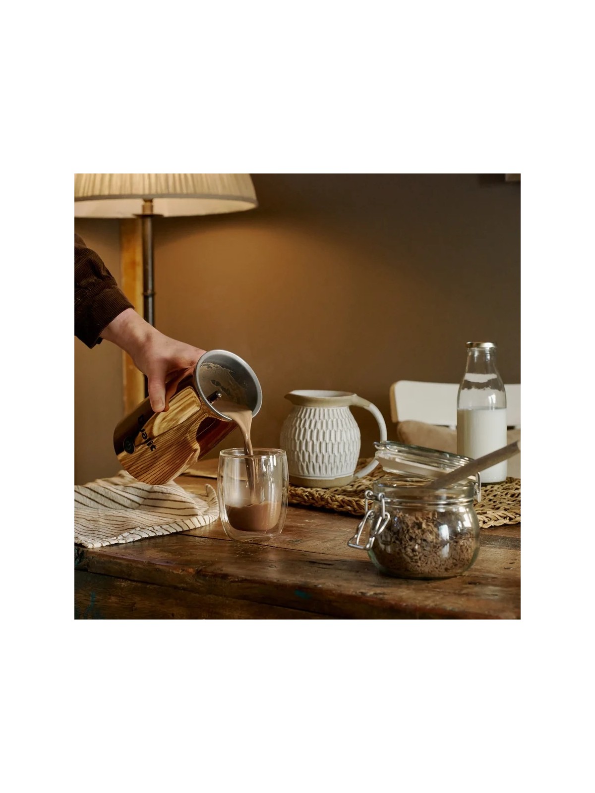 Dualit Handheld Milk Frother & Hot Chocolate Maker, Copper