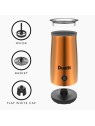 Dualit Handheld Milk Frother & Hot Chocolate Maker, Copper