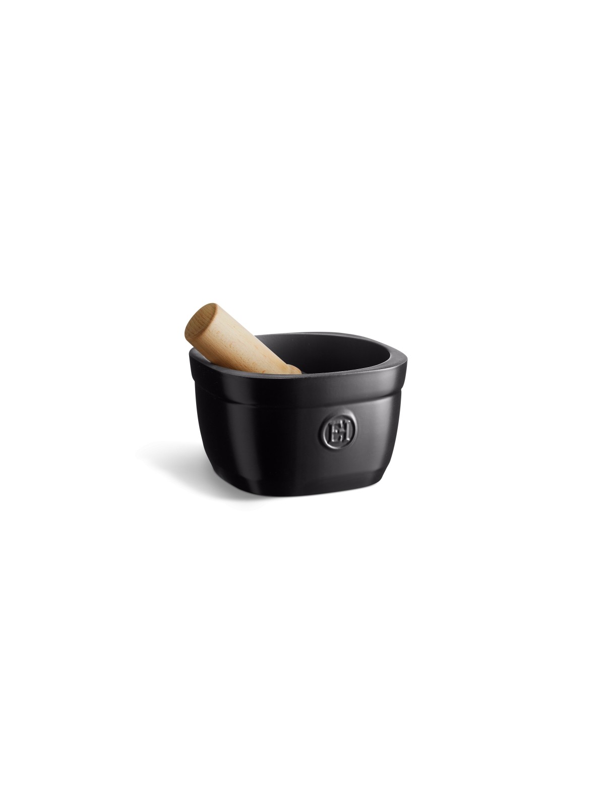 Emile Henry Mortar and Pestle – Ceramic and Wood