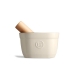 Emile Henry Mortar and Pestle – Ceramic and Wood
