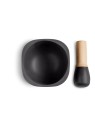 Emile Henry Mortar and Pestle – Ceramic and Wood