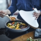 Emile Henry tajine Delight, must/valge