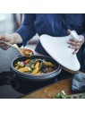 Emile Henry tajine Delight, must/valge