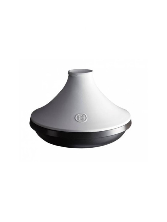 Emile Henry tajine Delight, must/valge