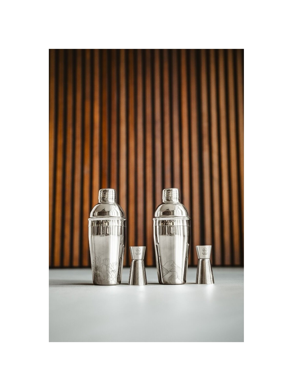 Leopold Vienna Cocktail Shaker Flowers – Stainless Steel