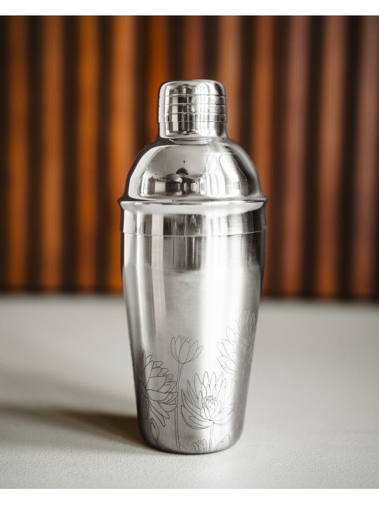 Leopold Vienna Cocktail Shaker Flowers – Stainless Steel