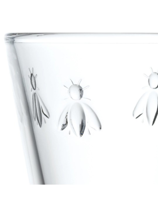 La Rochère Abeille Flutes – Pressed Glass