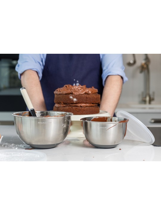 KitchenAid 2 maišymo dubenėlių rinkinys, nerūdijančio plieno