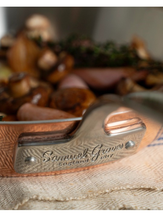 Samuel Groves Frying Pan – Stainless Steel with Copper Exterior