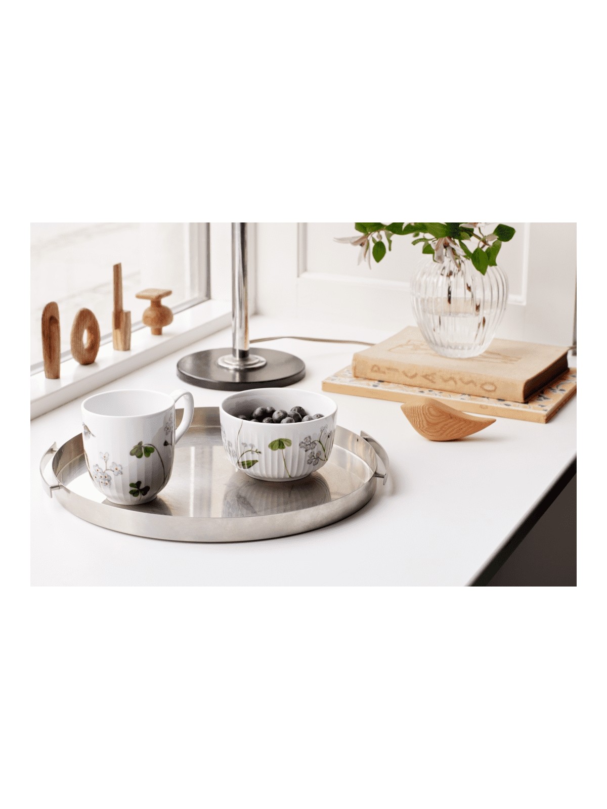 Kähler Hammershøi Summer Mug – Forget-Me-Not