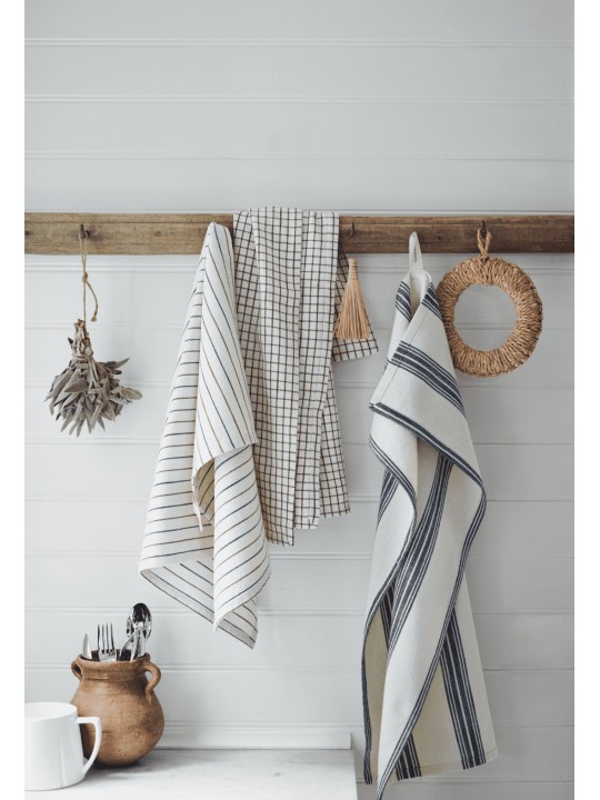 Rosendahl virtuves dvielis Garn – Sand Blue Terracotta