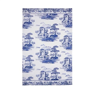Spode Pimpernel Tea Towel Blue Italian – Cotton