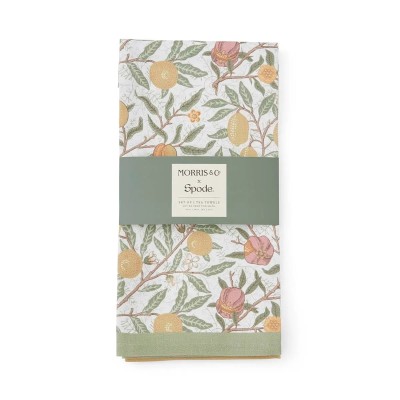 Spode Pimpernel Tea Towel Set Morris & Co. – Fruit & Marigold