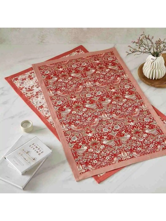 Spode Pimpernel virtuves dvieļu komplekts Morris & Co. – Strawberry Thief