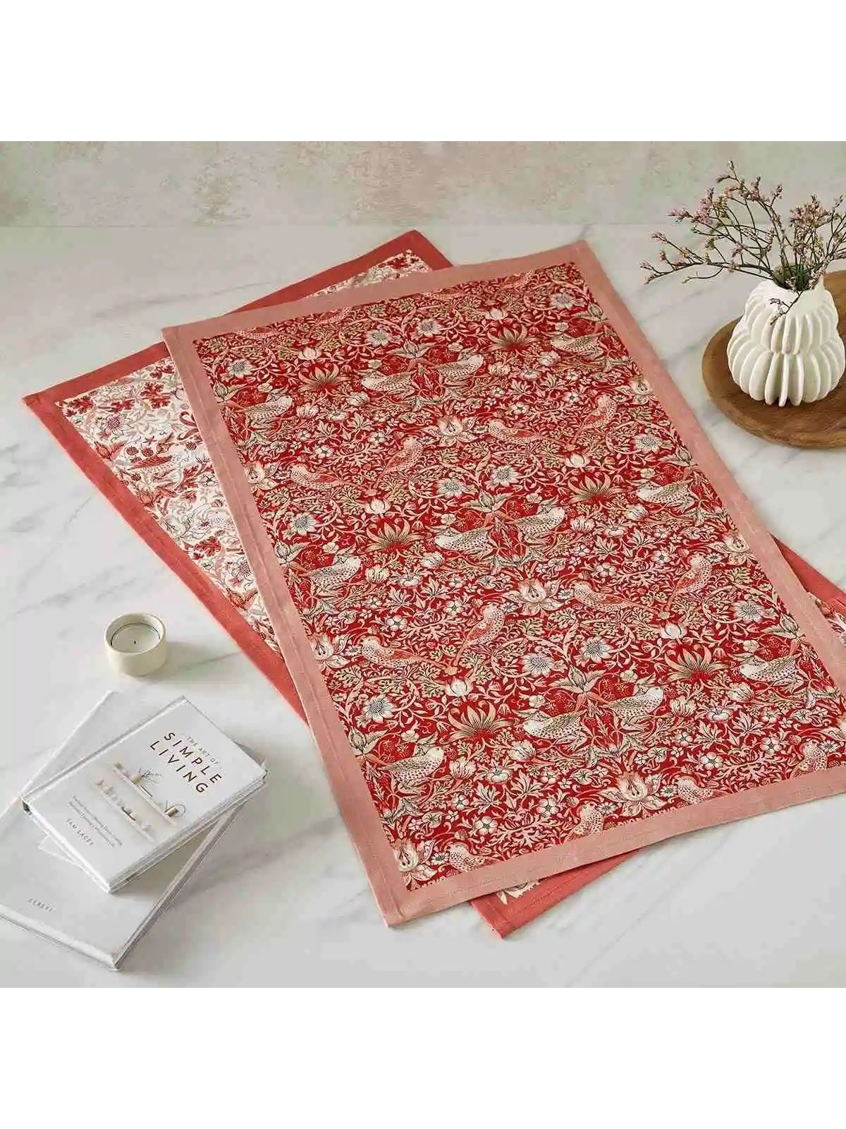 Spode Pimpernel virtuves dvieļu komplekts Morris & Co. – Strawberry Thief