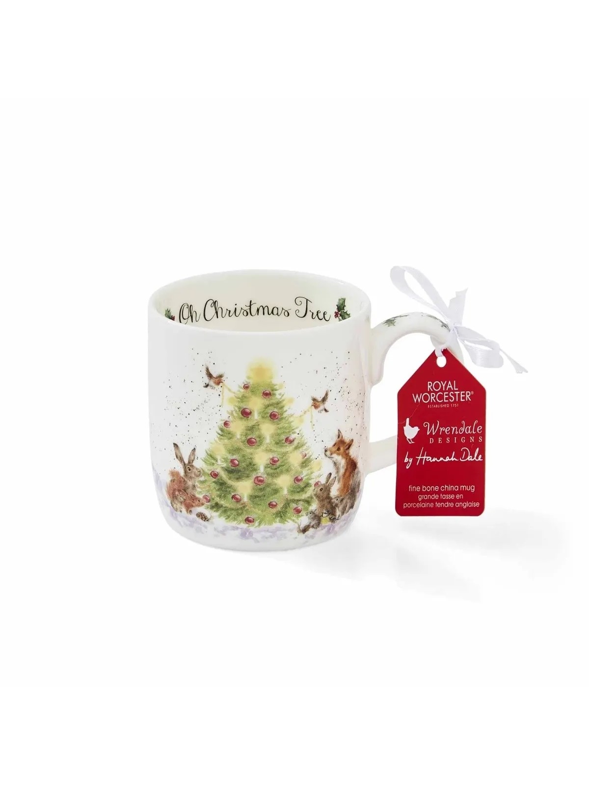 Royal Worcester Fine Bone China Mug – Wrendale Designs Oh Christmas Tree