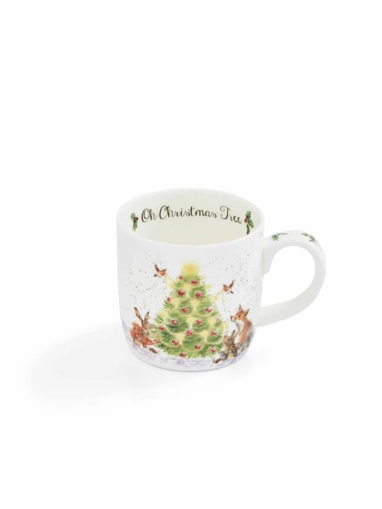 Royal Worcester Fine Bone China Mug – Wrendale Designs Oh Christmas Tree