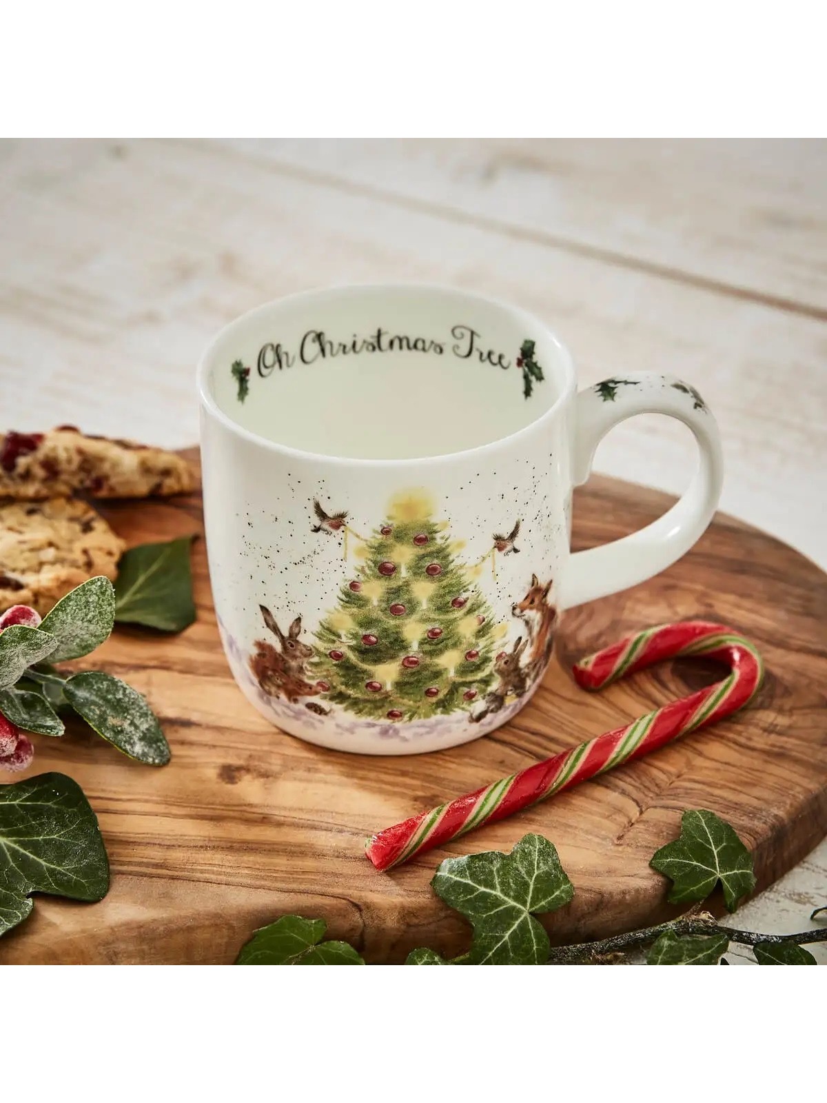 Royal Worcester Fine Bone China Mug – Wrendale Designs Oh Christmas Tree
