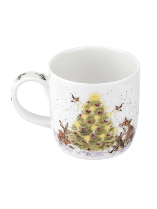 Royal Worcester Fine Bone China Mug – Wrendale Designs Oh Christmas Tree