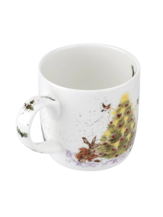 Royal Worcester Fine Bone China Mug – Wrendale Designs Oh Christmas Tree