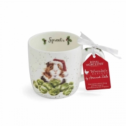 Royal Worcester Fine Bone China Mug – Wrendale Designs Sprouts Guinea Pig