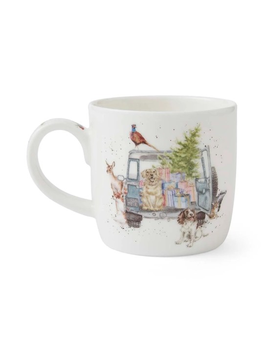 Royal Worcester peen luuportselantass – Wrendale Designs Driving Home for Christmas