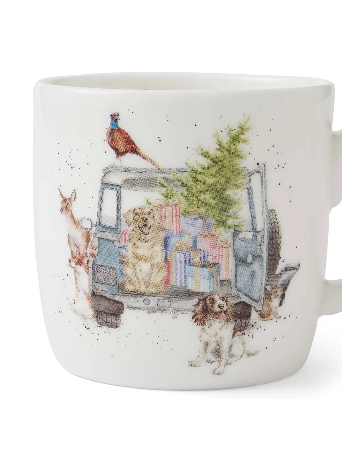 Royal Worcester Wrendale Designs kruus Driving Home for Christmas