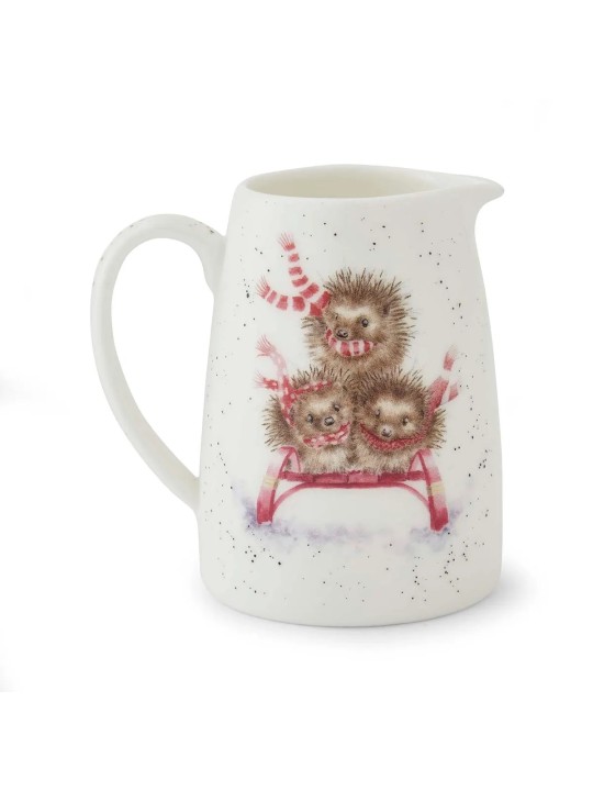Royal Worcester Wrendale Designs luuportselan minikann – Sledgehogs