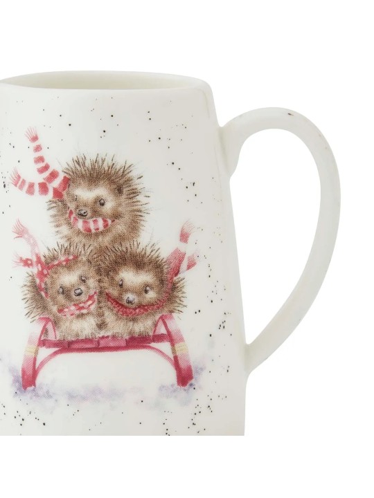Royal Worcester Wrendale Designs luuportselan minikann – Sledgehogs