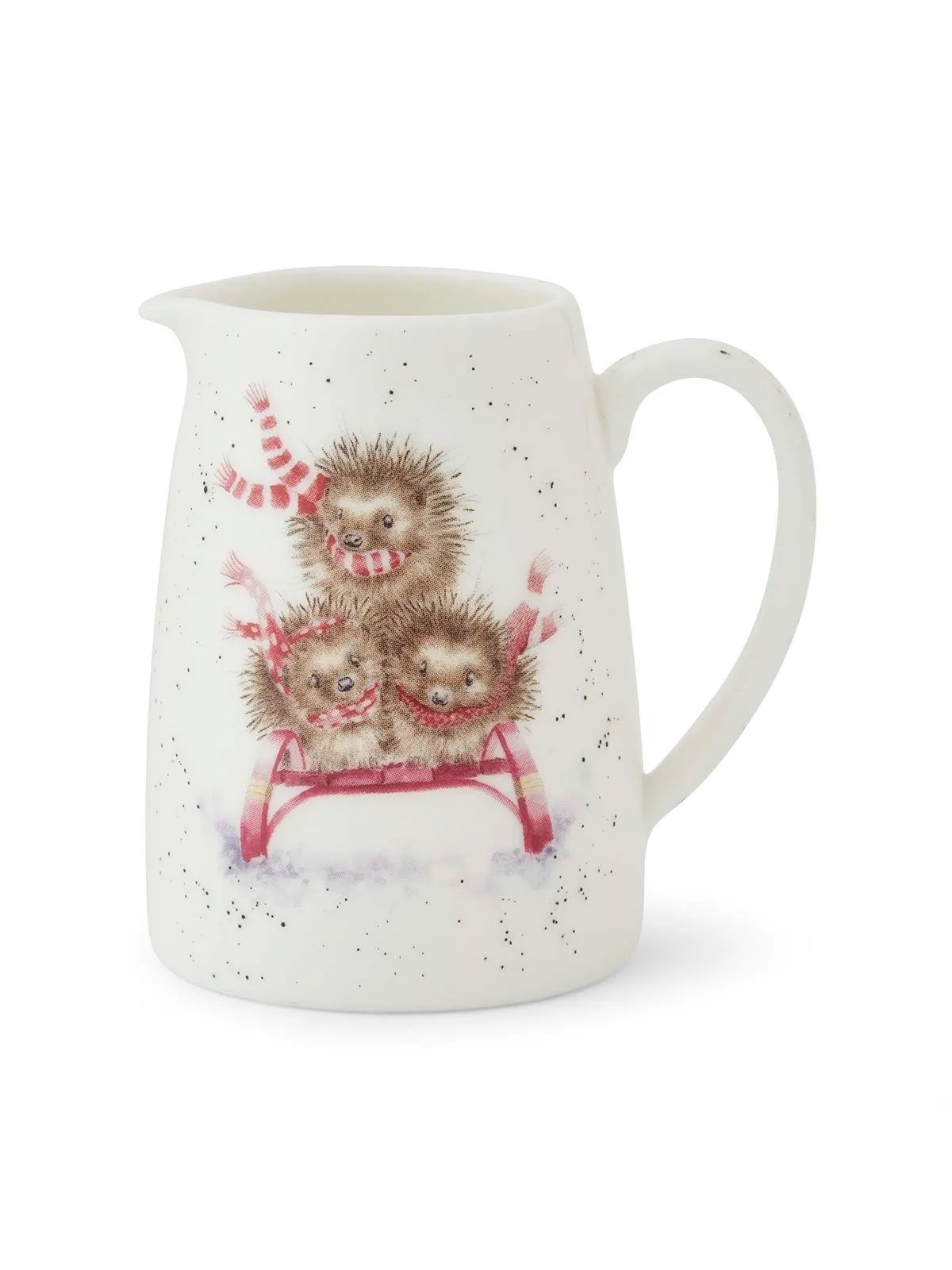 Royal Worcester Wrendale Designs luuportselan minikann – Sledgehogs