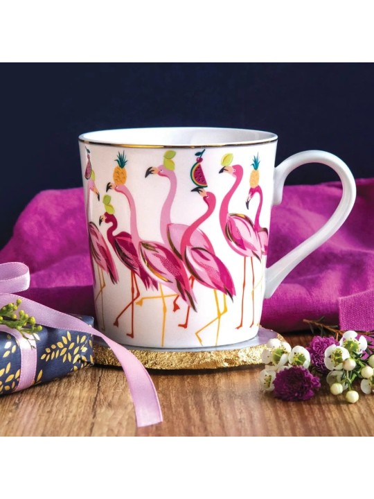 Portmeirion Fine China Mug – Sara Miller Fabulous Flamingo