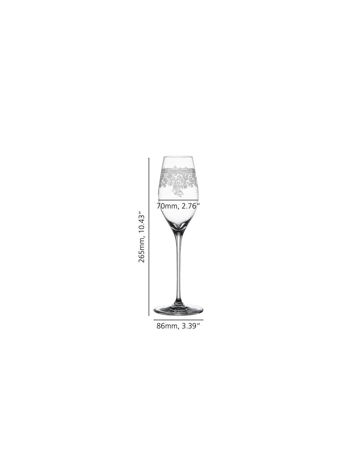 Spiegelau Champagne Glass Arabesque – Set of 2