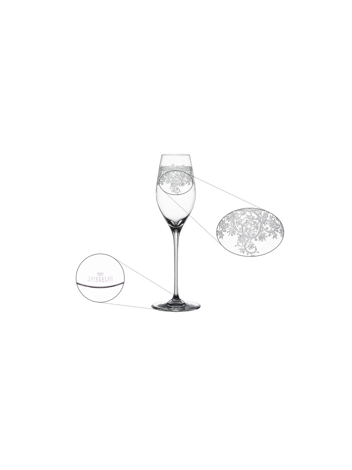 Spiegelau Champagne Glass Arabesque – Set of 2