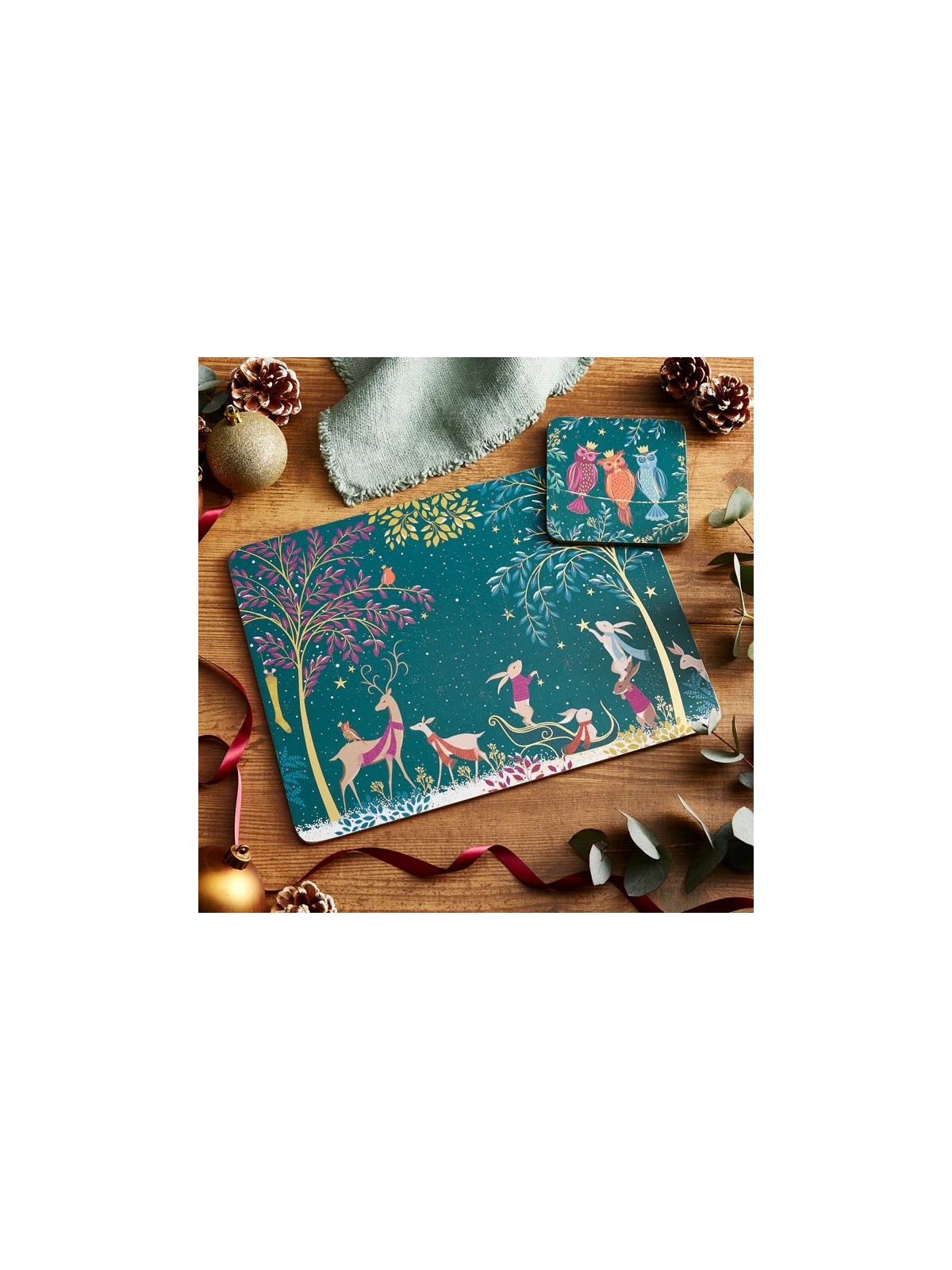Sara Miller Woodland Tales Placemats – Set of 4