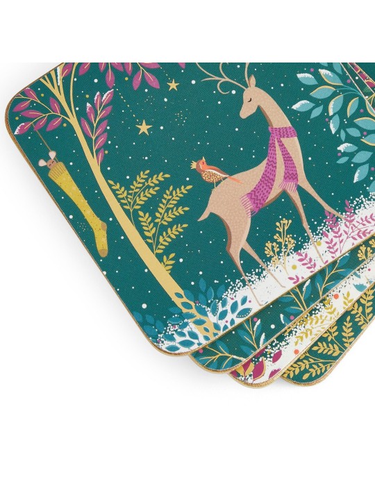 Sara Miller Woodland Tales klaasialused – 4 tk