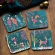 Sara Miller Woodland Tales Coasters – Set of 4