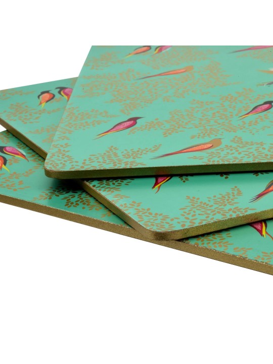 Portmeirion Sara Miller Chelsea kohamatid – roheline – 4 tk