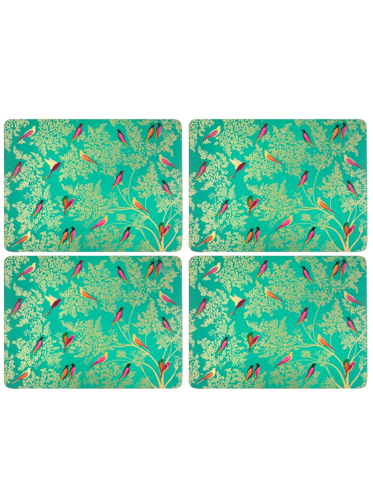 Portmeirion Sara Miller Chelsea kohamatid – roheline – 4 tk
