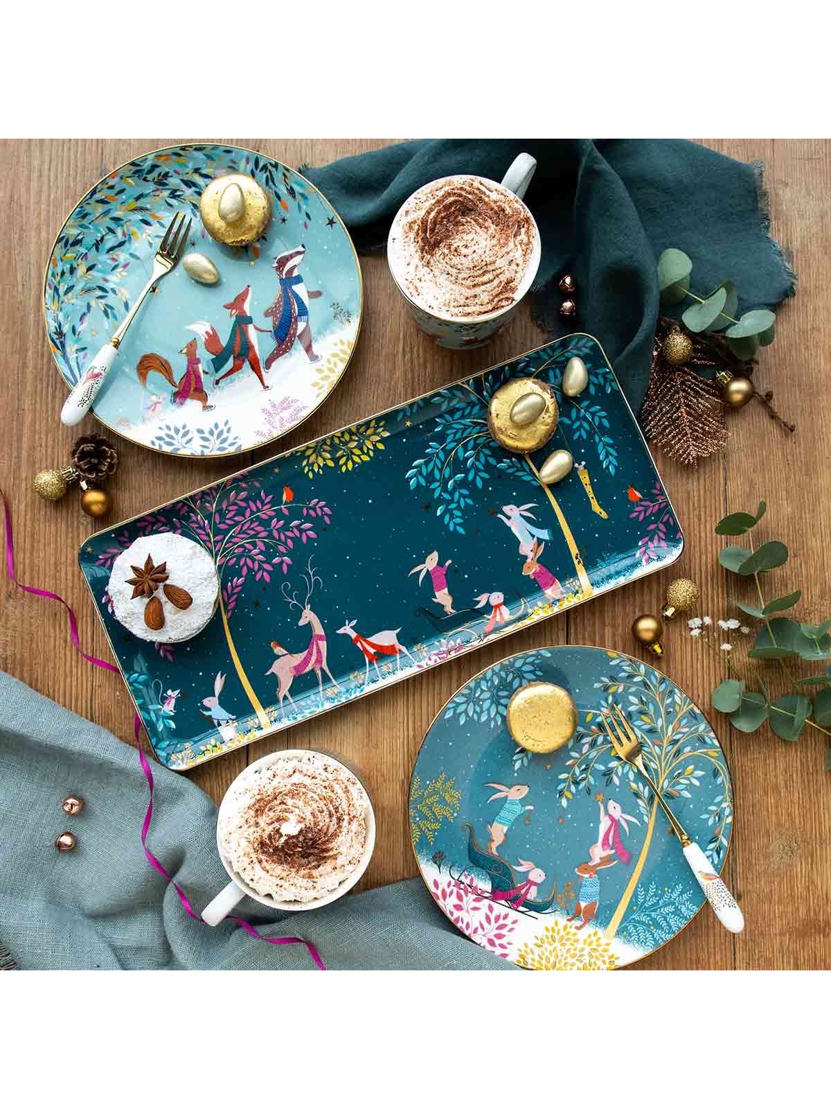 Portmeirion Sara Miller serveerimisalus - Woodland Tales Deer & Robin