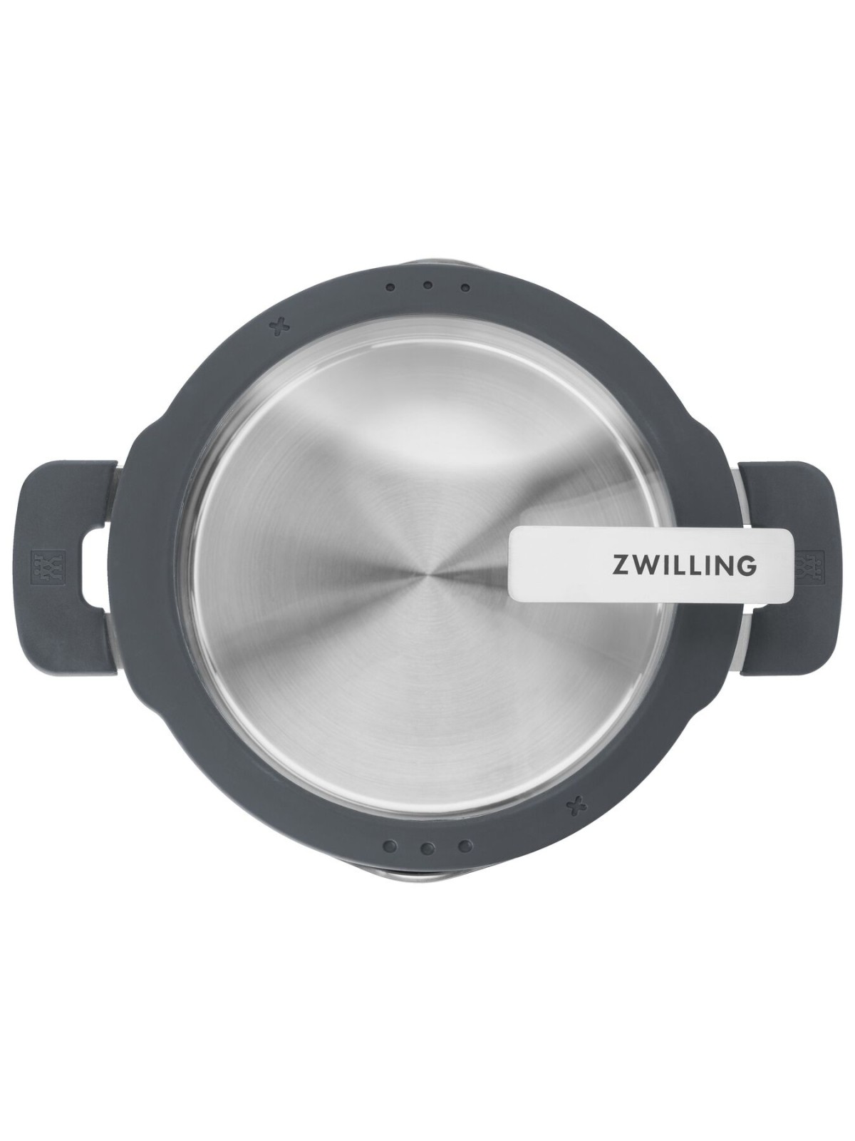 Zwilling комплект кастрюль Simplify 5 шт, стеклянная крышка с ситом (серый силикон)