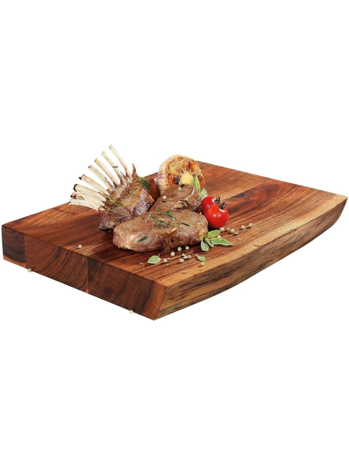 Zassenhaus Chopping Board – Solid Acacia Wood Cutting Board with Natural Edge