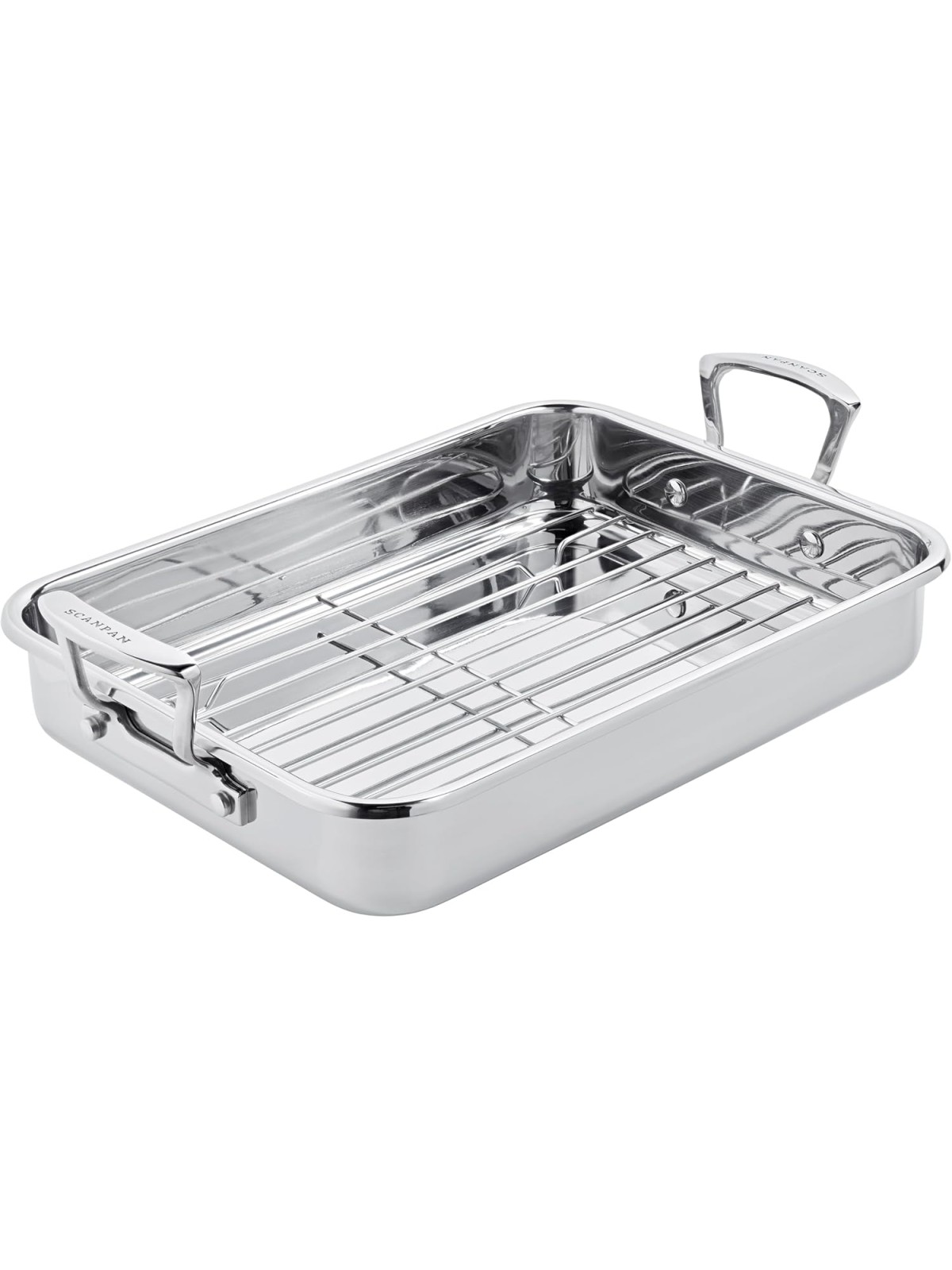 Scanpan cepšanas trauks ar režģi 43,5x28,5 cm, nerūsējošais tērauds